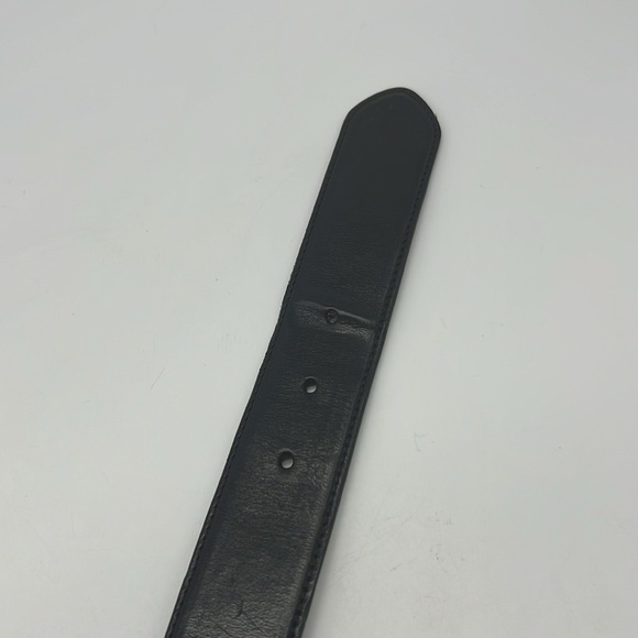 Brighton - Black Leather Silver And Gold Embellishment Design Buckle Belt Size L - Picture 9 of 9